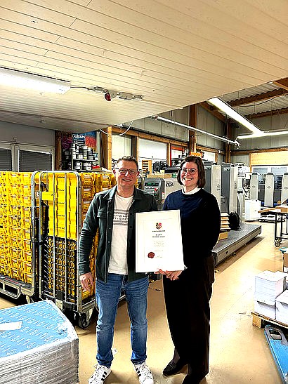 Wirtschaftsförderung besucht Druckerei Johann